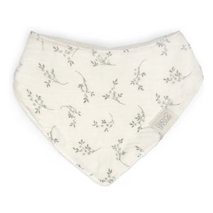 Babyshower - Bib bandana Olive Bloom | Ecru