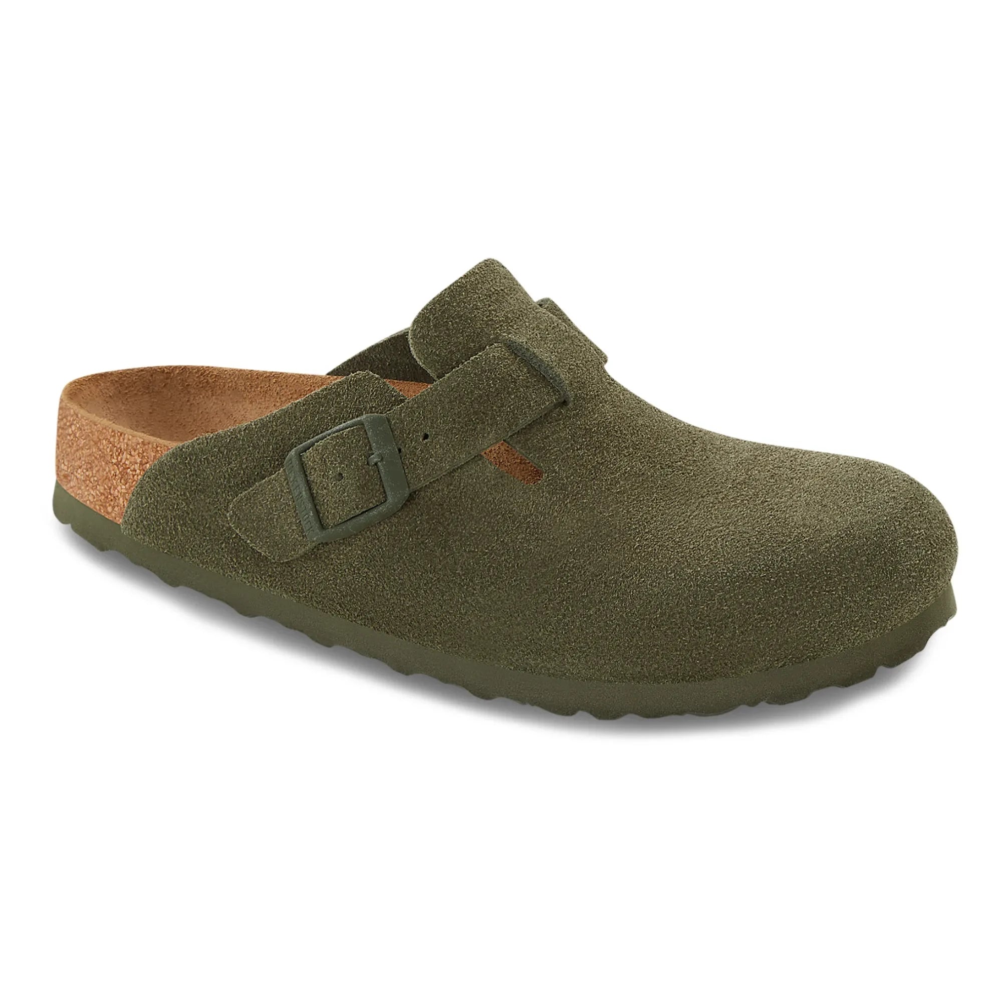 BIRKENSTOCK - Boston Dar Kalıp Terlikler - Yetişkin Koleksiyonu | Haki