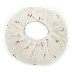 Babyshower - Bib fancy Cherries | Ecru