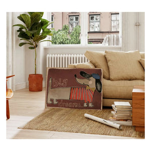 Studio Loco - Büyük Dachshund posteri | Kahverengi