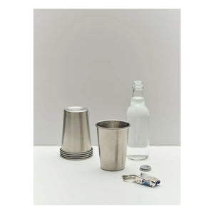 Hay - Outdoor Market çelik bardaklar, Jasper Morrison - 2'li Set | Çelik