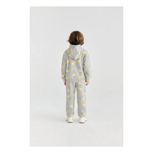Bobo Choses - Organik Pamuklu Saucer Kapüşonlu Sweatshirt | Heather Gri