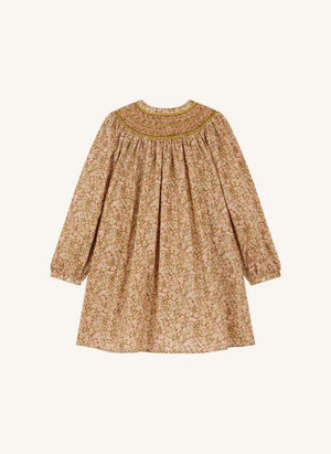 Bonpoint - Jadwiga Liberty Organik Pamuk Elbise | Mauve