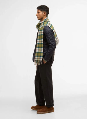 Barbour - Yün Tartan Şal | Heather Green