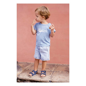 Bonton - Kısa Lyon Chambray | Kot mavisi
