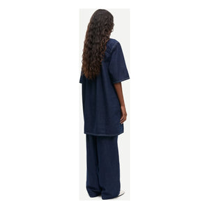 Samsoe Samsoe - Satilly organik pamuklu elbise | Denim brut