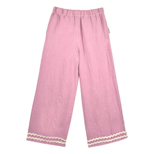 Mipounet - Isaline Keten Pantolon | Pembe