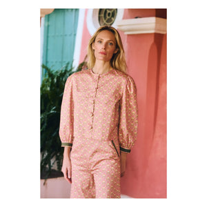 Maria de la Orden - Bristol Cotton Bluz | Şeftali
