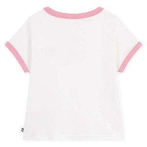 Petit Bateau - Coeur Point Cocotte Tişört | Beyaz