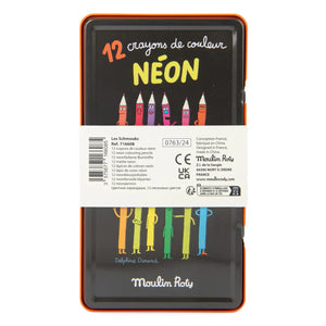 Moulin Roty - Neon Renkli Boya Kalemleri - Les Schmouks