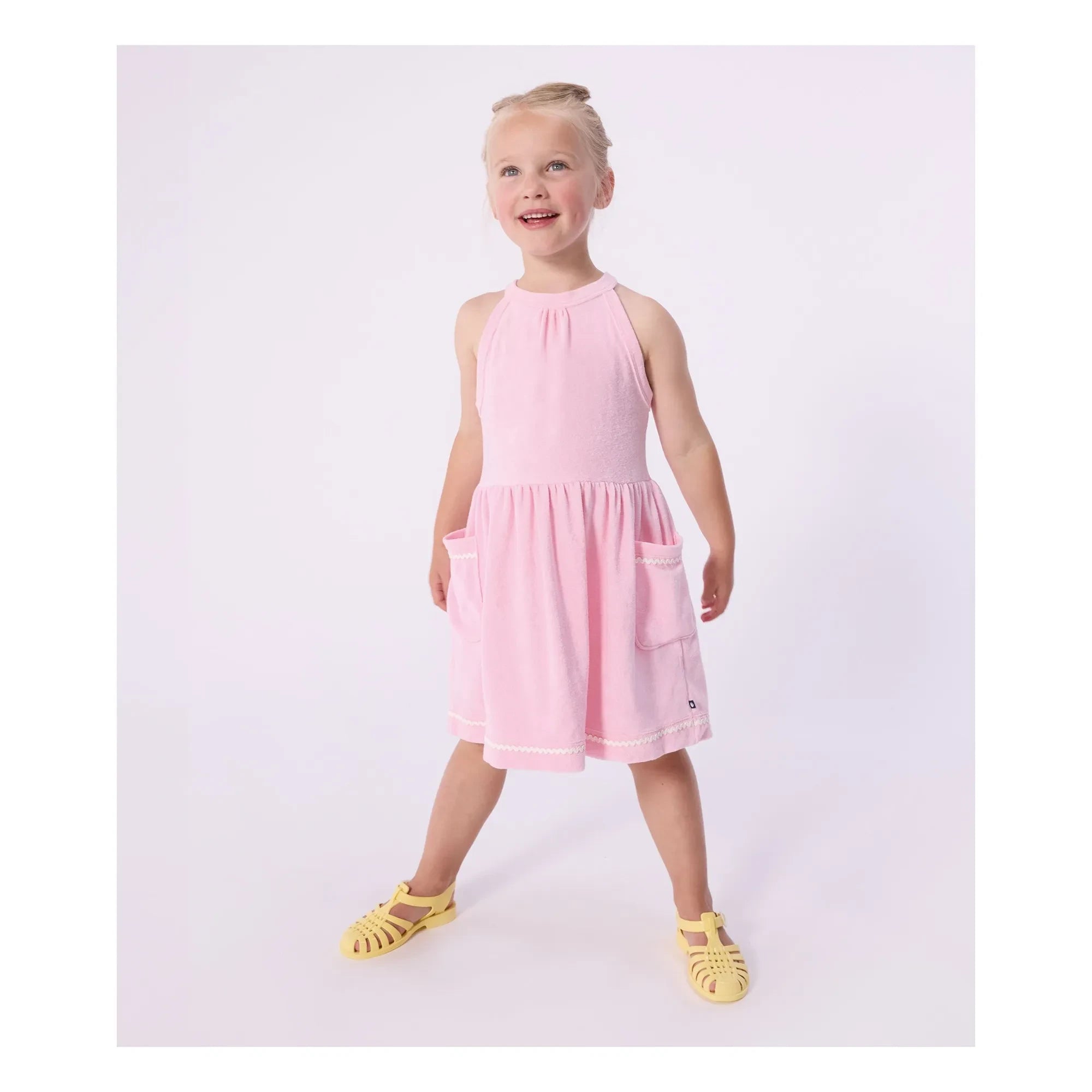 Petit Bateau - Pembe Havlu Elbise