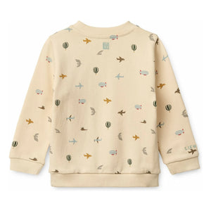 Liewood - Thora Aviator organik pamuklu sweatshirt | Ekru