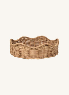 Broste Copenhagen - Lola Yuvarlak Rattan Tepsi