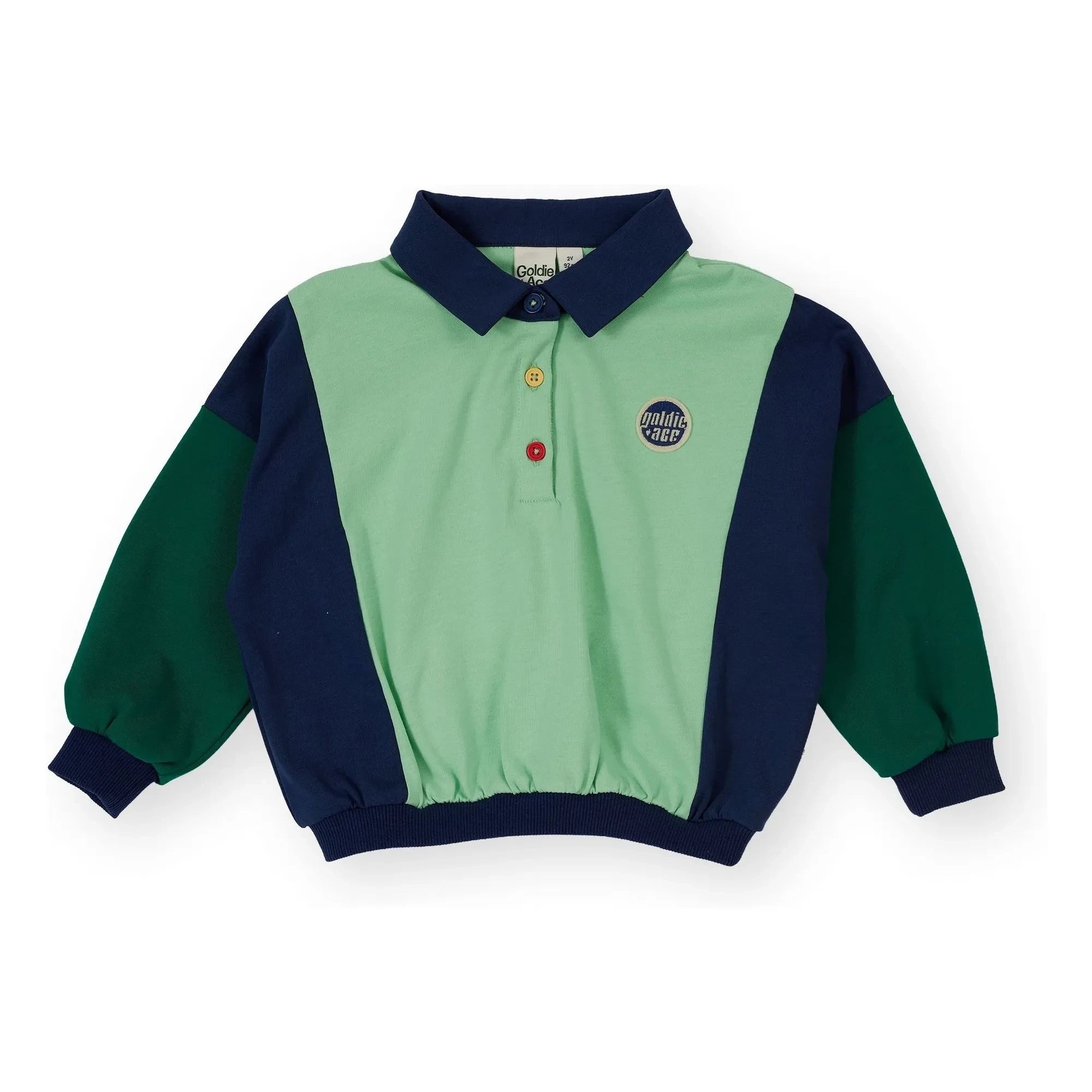 Goldie + Ace - Rugby Polo Yaka Sweatshirt | Yeşil