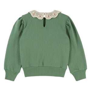 Emile et Ida - Organik Pamuklu Kemerli Sweatshirt | Zeytin Yeşili