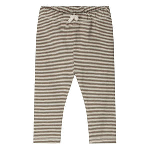 Gray Label - Çizgili Organik Pamuklu Tayt | Haki Kahverengi