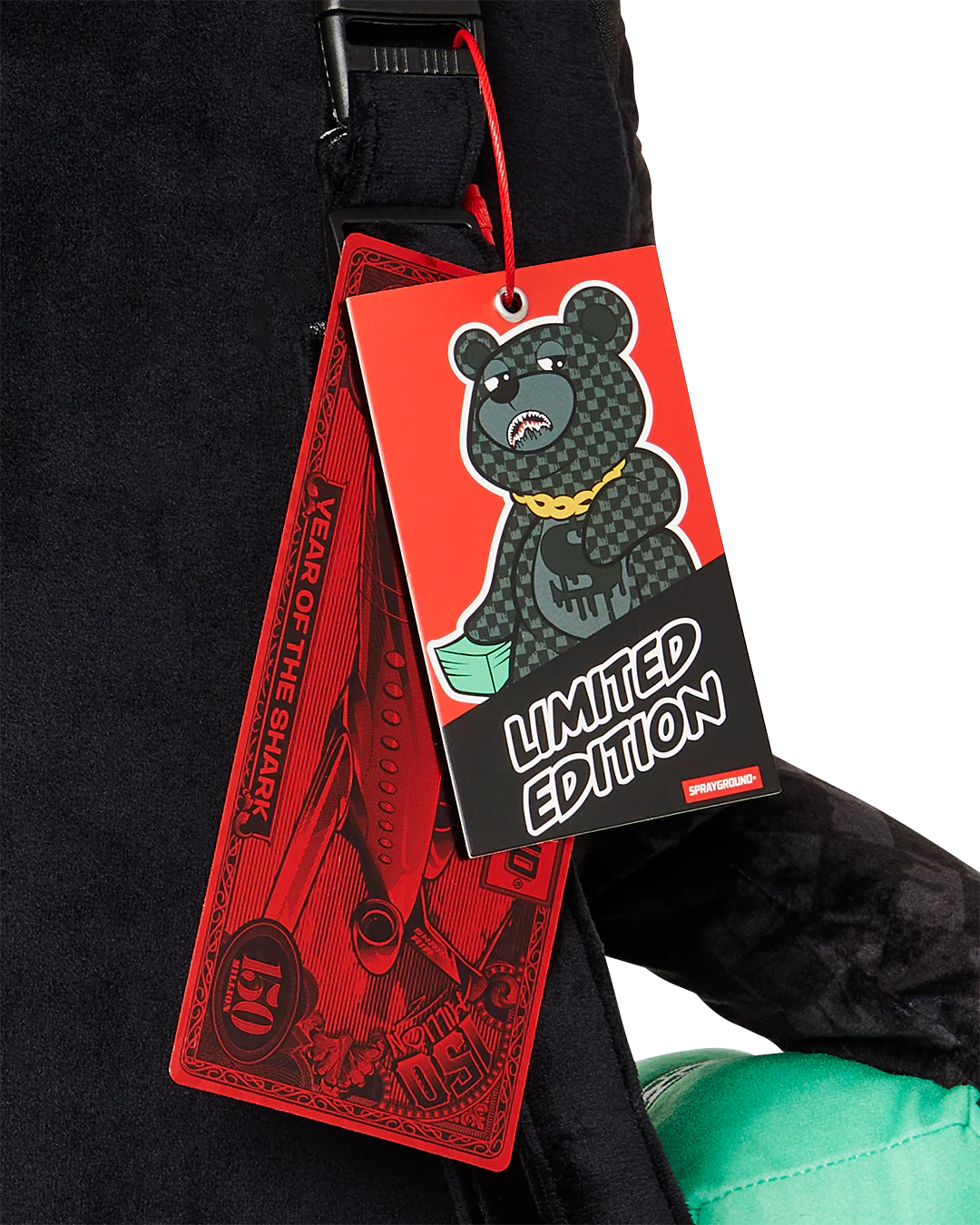 Sprayground - حقيبة ظهر تيدي دب القرش Para