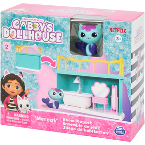Gabbys Dollhouse - Mercat ile Banyo Macerası Oyuncak Seti