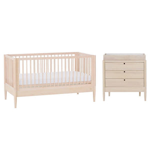Gaia Baby Eos Cot & Dresser Set-Nursery Sets-Natural- | Natural Baby Shower