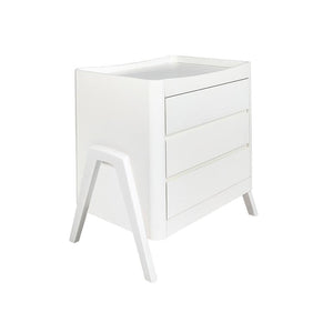 Gaia Baby Hera 'Studio Edit" Two Piece Set (Cot & Dresser) - White-Nursery Sets-White-Without Mattress | Natural Baby Shower