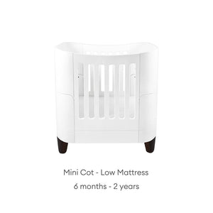 Gaia Baby Serena Mini Cot Bed - White-Cot Beds- | Natural Baby Shower