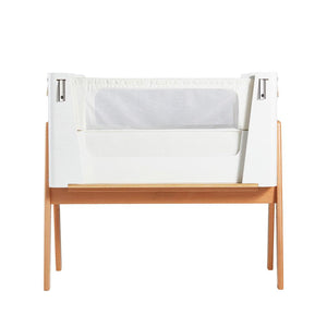 Gaia Hera Bedside Crib² - Scandi White/Natural-Bedside Cribs- | Natural Baby Shower