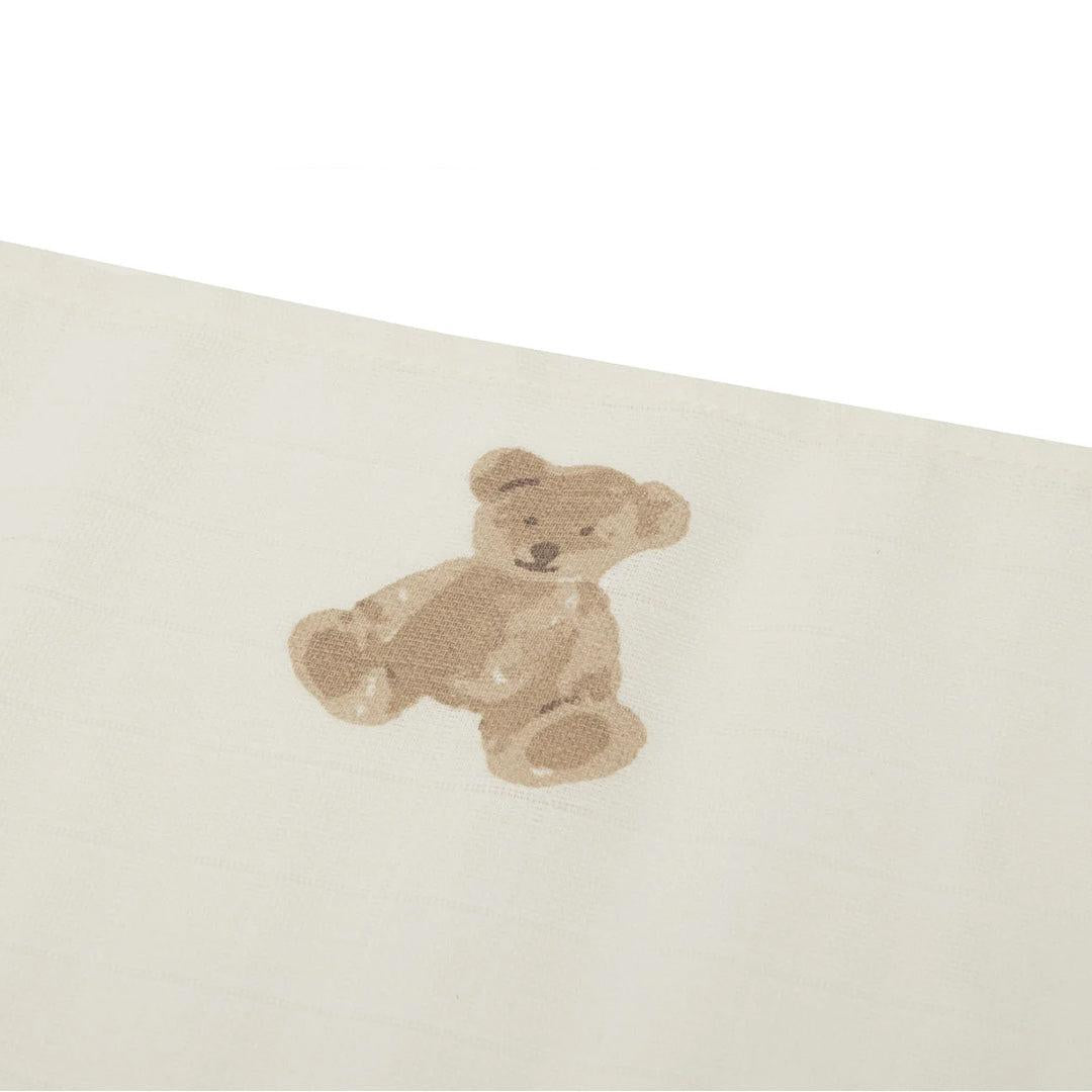 Jollein Muslin Cloth (3pack) - Teddy Bear-Muslin Squares-Teddy Bear- | Natural Baby Shower