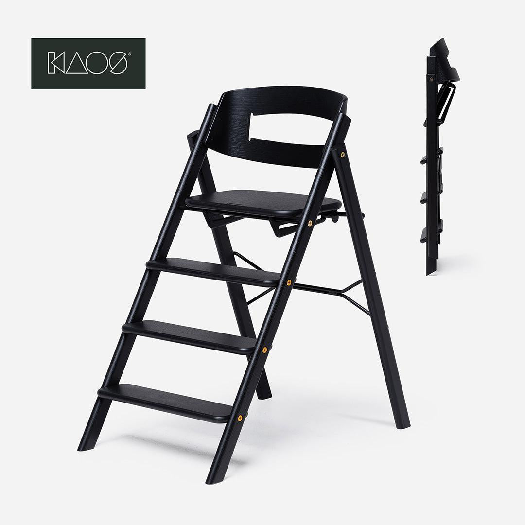 KAOS KLAPP® Highchair - Oak - Black-Highchairs-Black- | Natural Baby Shower