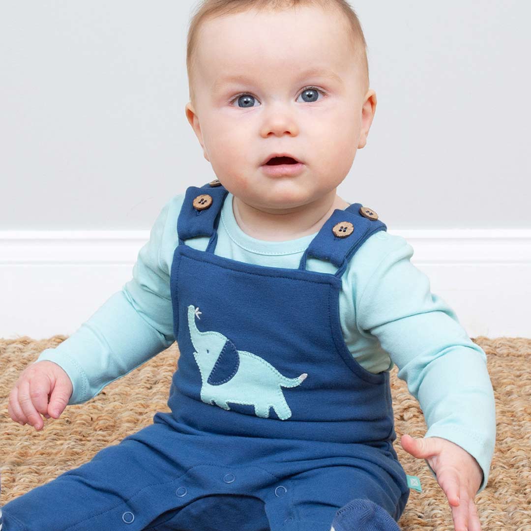 Kite Dungarees - Ele Time-Dungarees-Ele Time-0-3m | Natural Baby Shower