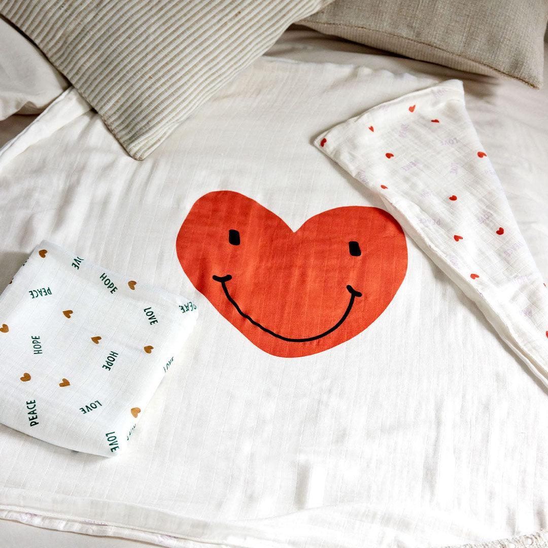 Lassig Heavenly Soft Blanket - Happy Rascals Heart-Blankets-Happy Rascals Heart- | Natural Baby Shower