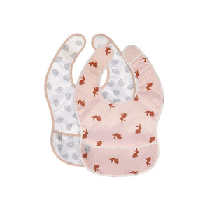 Lassig Lightweight Bibs 2pcs - Little Forest - Rabbit-Bibs-Rabbit-One Size | Natural Baby Shower