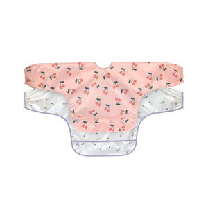 Lassig Long Sleeve Bibs 2pcs - Happy Fruits - Cherry-Bibs-Cherry-One Size | Natural Baby Shower