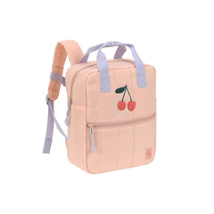 Lassig Mini Square Backpack - Peach - Little Gang Cherry-Changing Bags-Peach- | Natural Baby Shower