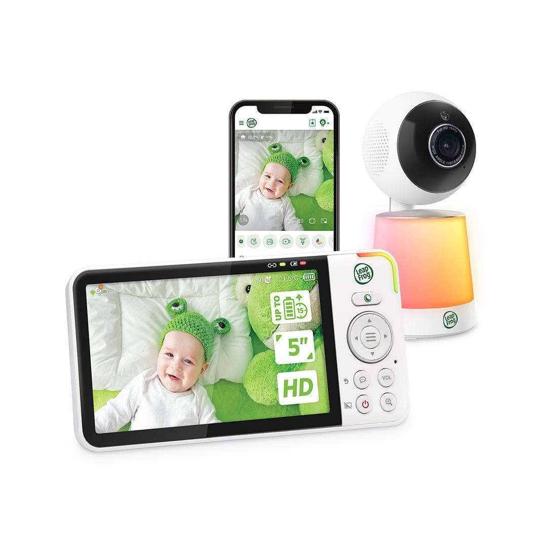 LeapFrog LF4915HD 5" Wi-Fi Pan & Tilt Monitor - White-Baby Monitors-White- | Natural Baby Shower