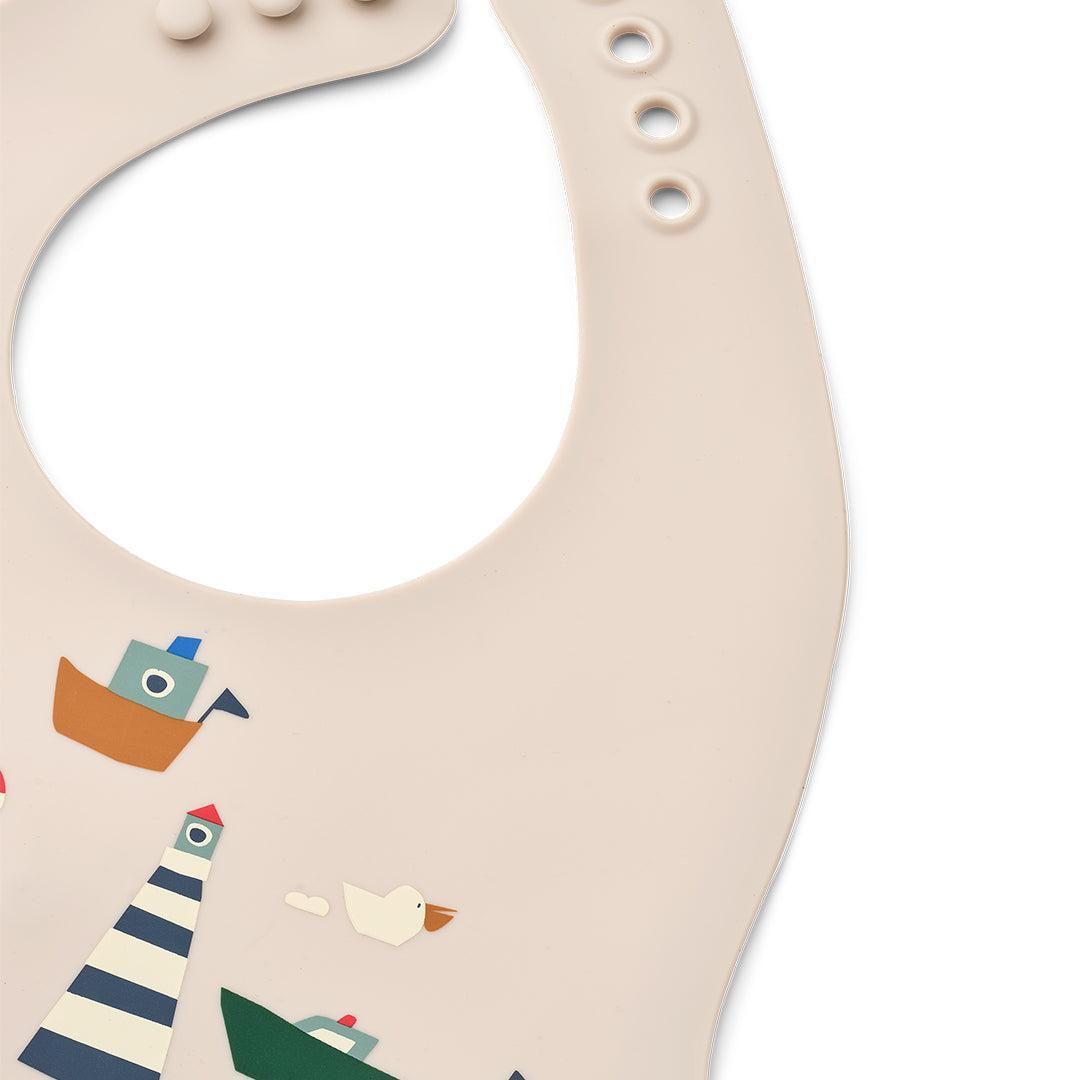 Liewood Ember Printed Bib 2-pack - Sailing / Sandy-Bibs-Sailing / Sandy-One Size | Natural Baby Shower
