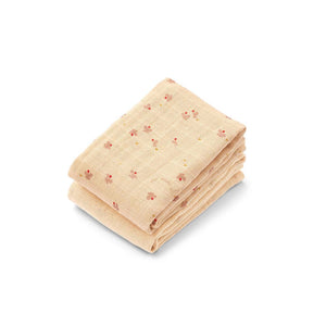 Liewood Lewis Muslin Cloth 2-Pack - Mini Butterfly / Apple Blossom Mix-Muslin Squares-Mini Butterfly / Apple Blossom Mix-One Size | Natural Baby Shower