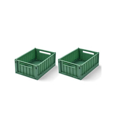 Liewood Weston Storage Box S 2-pack - Dusty Ivy-Storage-Dusty Ivy-One size | Natural Baby Shower