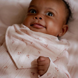 Little Dutch Bandana Bib Set of 2 - Pure Blossom-Bibs-Pure Blossom-One Size | Natural Baby Shower