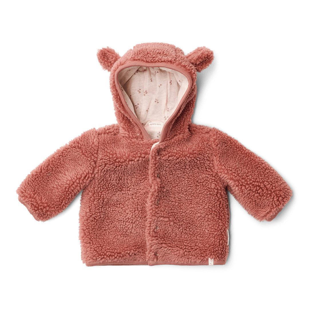 Little Dutch Teddy Cardigan - Pink Blush-Cardigans-Pink Blush-3-6m | Natural Baby Shower
