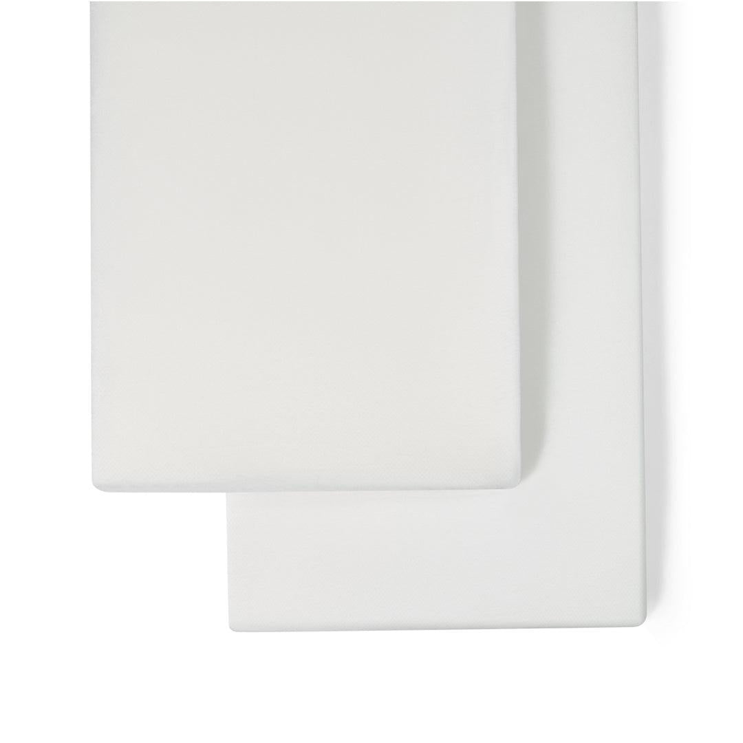 The Little Green Sheep Twin Pack Crib Sheets - White-Sheets-White-Crib | Natural Baby Shower