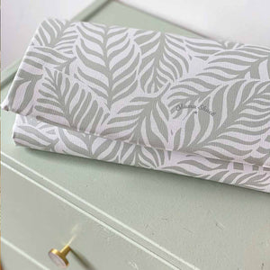 Mama Shack Travel Changing Mat - Linear Leaf / Sage-Travel Changing Mats- | Natural Baby Shower