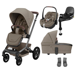 Maxi-Cosi Fame Pushchair + Pebble 360 Pro 2 Travel System-Travel Systems-Twillic Black-Black | Natural Baby Shower