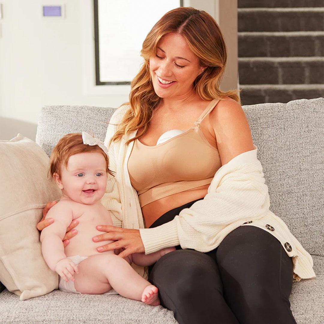 Momcozy M5 Wearable Electric Breast Pump - White-Breast Pumps-White- | Natural Baby Shower