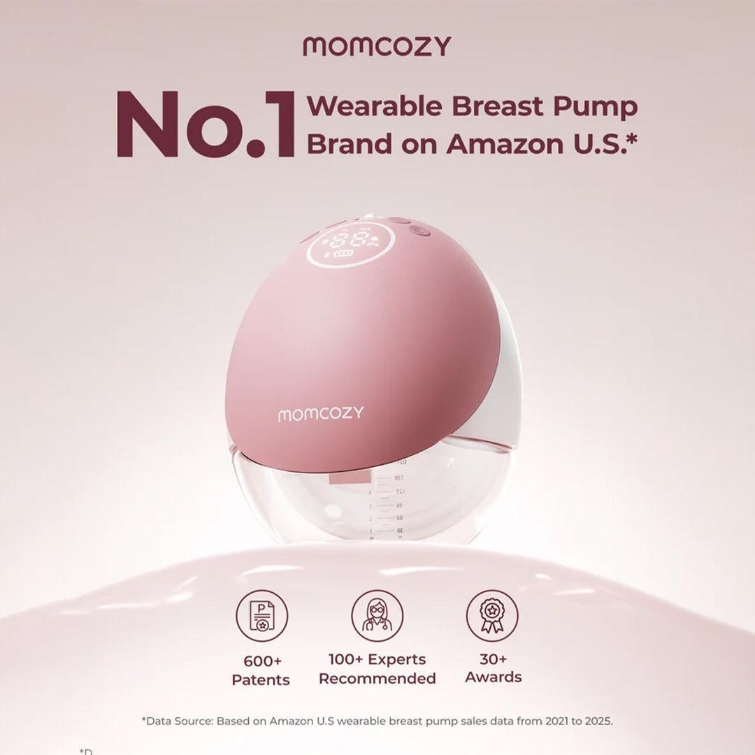 Momcozy M9 Double Breast Pump - Pink / White-Breast Pumps-Pink / White- | Natural Baby Shower