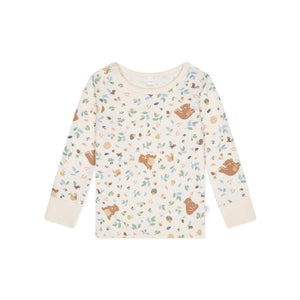 MORI Bear Print Pyjamas - Honey Bear Print-Pyjamas- | Natural Baby Shower