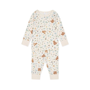 MORI Bear Print Pyjamas - Honey Bear Print-Pyjamas- | Natural Baby Shower