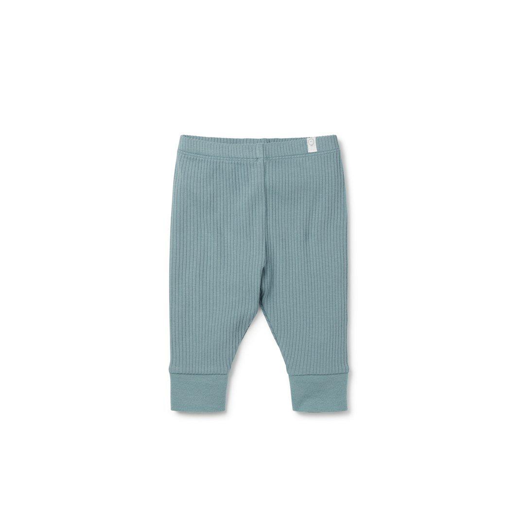 MORI Ribbed Leggings - Blue-Leggings-0-3m-Blue | Natural Baby Shower