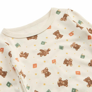 MORI Teddy Bear Pyjamas - Teddy Bear Print-Pyjamas-Teddy Bear Print-12-18m | Natural Baby Shower