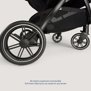 Nuna TRVL DUBL Pushchair - Caviar-Strollers-Caviar- | Natural Baby Shower
