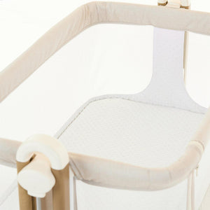 Obaby Cloud Bedside Crib - Oatmeal-Bedside Cribs-Oatmeal-Crib | Natural Baby Shower